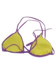 Vorschaubild 2 von Bikini-Oberteil Damen Lila Gr. 38/M Polyamid Uni Sportlich Ärmellos