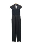 Vorschaubild 2 von Jumpsuit Damen Schwarz Spitze Elegant Abendgarderobe Gr. 34 XS
