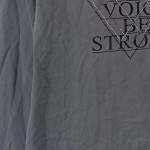 Vorschaubild 3 von Langarmshirt Damen Grau Logo Strass Baumwolle Gr. 42 XL Freizeit Shirt