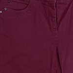 Vorschaubild 3 von Cordhose Damen Lila Uni Baumwolle Gr. 44 Freizeit Casual