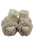 Vorschaubild 1 von Ovis Schaf Design Plüsch Krabbelschuhe Kinder Freizeit Beige Gr. 18