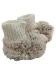 Vorschaubild 2 von Ovis Schaf Design Plüsch Krabbelschuhe Kinder Freizeit Beige Gr. 18