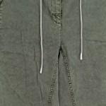 Vorschaubild 3 von Damen Jeans Straight Leg Hose Oliv Gr. W32 L28 Kordelzug