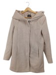 Vorschaubild 1 von Wollmantel Damen Beige Gr. 38/M Polyester Uni Casual Langarm Freizeit