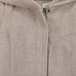 Vorschaubild 3 von Wollmantel Damen Beige Gr. 38/M Polyester Uni Casual Langarm Freizeit