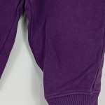 Vorschaubild 5 von Kinder Jogginghose Baumwolle Lila Gr. 86 Kordelzug Rippstrick