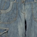 Vorschaubild 3 von Cargo Shorts Damen Blau Gr. 40 Baumwolle Freizeit Casual