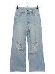 Vorschaubild 1 von Wide Leg Distressed Jeans Damen Blau W31 L30 Casual Streetwear