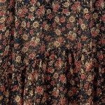 Vorschaubild 5 von Noemie & Co Damen Volantrock Blumenmuster Rüschen Schwarz Gr. 36 S