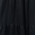 Vorschaubild 4 von Damen Hoodie Kleid Gr. 38 M Schwarz Kapuze Freizeitkleid Uni Polyester