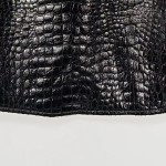 Vorschaubild 5 von Lederrock Mini Krokodil Optik Schwarz Damen Gr. 38 Party Glamour