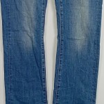 Vorschaubild 4 von Bootcut Jeans Herren Blau Gr. W32/48/M Baumwolle Uni Casual Freizeit