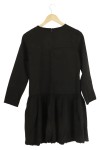 Vorschaubild 2 von Damen festliches Kleid Gr. 38/M Schwarz Elegant Rüschen 3/4-Arm