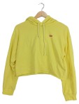 Vorschaubild 1 von Damen Kapuzenpullover Hoodie Gelb Cropped Gr. 34 XS
