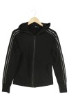Vorschaubild 1 von Sweatjacke Damen 34/XS Schwarz Kapuze Strass Reißverschluss