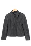 Vorschaubild 1 von Damen Jacke Gr. 36 Schwarz Kunstleder Optik Biker Stil Übergang