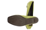 Vorschaubild 3 von Ballerinas Damen Wildleder Grün Slip-On Gr. 36.5