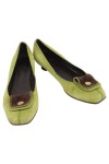 Vorschaubild 2 von Ballerinas Damen Wildleder Grün Slip-On Gr. 36.5