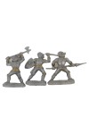 Vorschaubild 2 von Spielfiguren-Set Komplett Ritter Krieger Grau Kinder Spielzeug