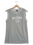 Vorschaubild 1 von Miami 93 Basketball Trikot Nadelstreifen Grau Kinder 158