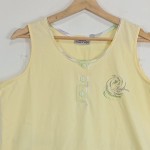 Vorschaubild 3 von Schlafanzug Damen Gr. 40/L Gelb Baumwolle Polyester Gestreift Komfortabel