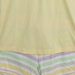 Vorschaubild 4 von Schlafanzug Damen Gr. 40/L Gelb Baumwolle Polyester Gestreift Komfortabel