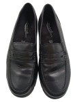 Vorschaubild 2 von Damen Loafer Komfortabel Leder Slipper Schwarz Gr. 37.5
