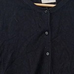 Vorschaubild 3 von Strickjacke Damen Cardigan Schwarz Knopfleiste Langarm Gr. 40 L Basic