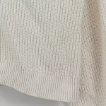 Vorschaubild 3 von Strickjacke Damen Cardigan Rippstrick Knopfleiste Beige Gr. 40 L Casual