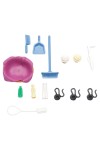 Vorschaubild 1 von Spielküche Zubehör Reinigungsset Putzset Badewanne Besen Mehrfarbig