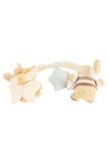 Vorschaubild 2 von Kinderwagenkette Beige Bär Plüsch mit Spiegel Baby Spielzeug