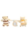 Vorschaubild 1 von Kinderwagenkette Beige Bär Plüsch mit Spiegel Baby Spielzeug