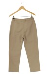 Vorschaubild 2 von Stoffhose Damen Gr. 36 Beige Baumwolle Uni Elegant Klassisch Preppy