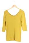 Vorschaubild 1 von Damen Langarmshirt 3/4 Arm Gelb Gr. 36/S Basic Freizeit