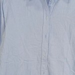 Vorschaubild 3 von Hemdbluse Damen Langarm Baumwolle Gestreift Blau Gr. 52 6XL Knopfleiste