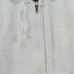 Vorschaubild 3 von Sweatjacke Damen Kapuzenjacke Reißverschluss Weiß Gr. 34 XS