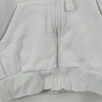 Vorschaubild 4 von Sweatjacke Damen Kapuzenjacke Reißverschluss Weiß Gr. 34 XS