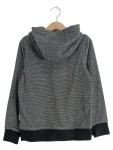 Vorschaubild 2 von Kapuzenpullover Kinder Hoodie Langarm Gestreift Grau Gr. 116 Herbst