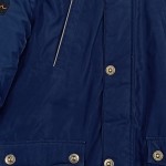 Vorschaubild 3 von Parka Kinder Gr. 164 Blau Polyester Uni Casual Alltag Kapuze