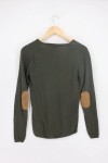 Vorschaubild 2 von Damen Pullover Gr. 34/XS Grün V-Ausschnitt Casual