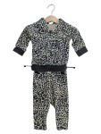 Vorschaubild 1 von Baby Trainingsanzug Set Animal Print Kapuze Mehrfarbig Gr. 62