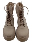 Vorschaubild 2 von Kinder Schnürstiefel Boots Beige Gr. 31 Reißverschluss Details