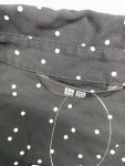 Vorschaubild 2 von Blusenkleid Damen Schwarz Gr. 34/XS Viskose Punkte Casual Freizeit Knopf