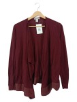 Vorschaubild 1 von Strickjacke Damen Gr. 36 S Rot Casual Langarm Asymmetrisch