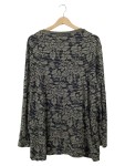 Vorschaubild 2 von Strickjacke Damen Floral Muster Oliv Gr. 52 Langarm Viskose Mix