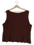 Vorschaubild 5 von Damen Top Spitze Pailletten Dunkelbraun Gr. 48 V-Ausschnitt Elegant