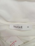 Vorschaubild 2 von Body Damen Langarm Raffung Elegant Weiß Gr. 40 Polyester Oberteil