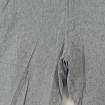 Vorschaubild 3 von Jeans Carrot Fit Herren Grau W33 L31 Leinen-Mix Hose Knopf