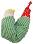 Vorschaubild 2 von Handpuppe bunte Raupe gestreift mit 2 Gesichtern Kasperlepuppe