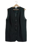 Vorschaubild 1 von Anzugweste Damen Weste Business Klassisch Schwarz Gr. 42 XL